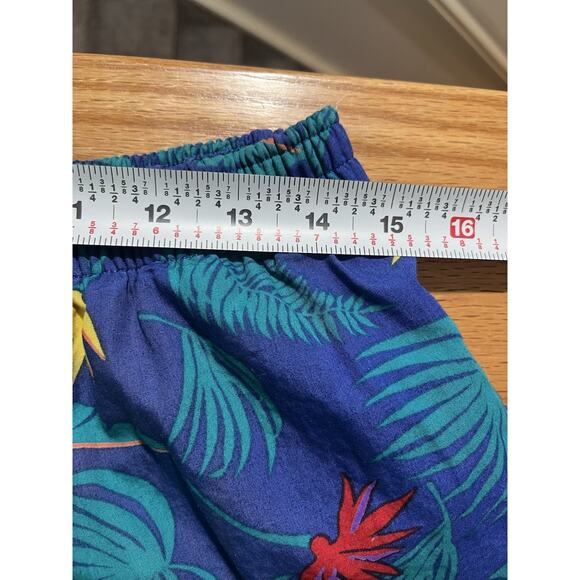 Vintage LL Bean Swim Trunk Board Shorts Mens Sz L Made in USA Floral - Picture 7 of 8